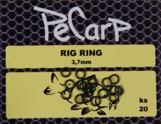 PeCarp Round Rig Rings 3,7mm - Kroužky na Háček 20ks