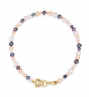 CHOKER NIALAYA MULTI PEARL PANTER