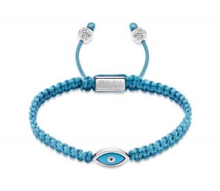 NÁRAMEK NIALAYA EVIL EYE STRING SVĚTLE MODRÝ Velikost: M (15-16cm)