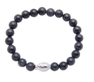 NÁRAMEK NIALAYA ZELENÝ NEFRIT S BUDDHOU Velikost: M (17-18cm)