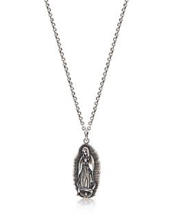 Pánský náhrdelník Nialaya s přívěskem Panny Marie z Guadalupe Délka: 66 cm