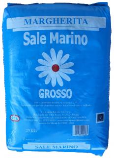 Mořská sůl 25kg Margherita 1000kg (paleta) (hrubozrnná mořská sůl Sale Marino)