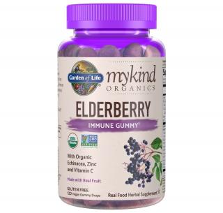 Mykind Organics Elderberry gummy - Bezinka, 120 žvýkacích kapslí