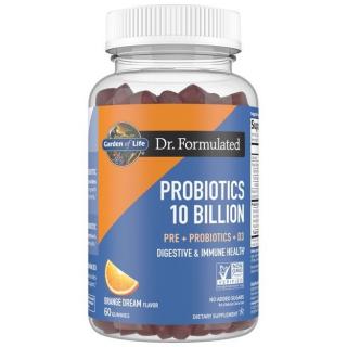 Probiotika 10B s příchutí pomeranče, 60 gumídků
