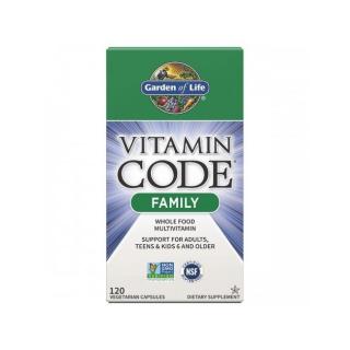 RAW Vitamin Code Family Multivitamín, 120 kapslí