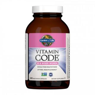 Vitamin Code 50 pro ženy po padesátce, 240 kapslí