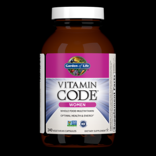 Vitamin Code - RAW multivitamín pro ženy, 240 kapslí