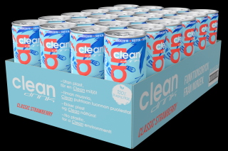 CLEAN DRINK BCAA ENERGETICKÝ NÁPOJ balení: 24 x 330 ml, Příchuť: jahoda