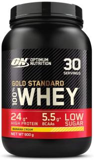 OPTIMUM NUTRITION PROTEIN 100% WHEY GOLD STANDARD balení: 900g, Příchuť: banán