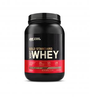 OPTIMUM NUTRITION PROTEIN 100% WHEY GOLD STANDARD balení: 900g, Příchuť: čokoláda lískový oříšek