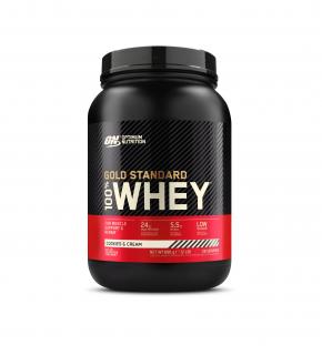 OPTIMUM NUTRITION PROTEIN 100% WHEY GOLD STANDARD balení: 900g, Příchuť: cookies and krém