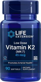 Low Dose Vitamin K2 (MK-7), 90 softgelových tobolek
