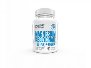 Magnesium Bisglycinate + B6 (P5P)+ Piperine, 90 vegetariánských kapslí