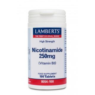 Nicotinamide (Vitamín B3), 250 mg, 100 tablet