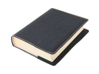 Obal na knihu KLASIK Barva kůže: Černá vzorovaná (D48), Velikost: XL - 25,5 x 39,8 cm