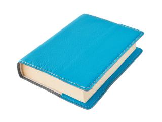 Obal na knihu KLASIK Barva kůže: Modrá (K68), Velikost: M - 22,7 x 36,3 cm