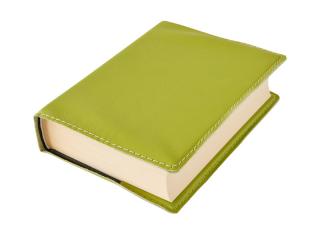 Obal na knihu KLASIK Barva kůže: Zelená (S93), Velikost: M - 22,7 x 36,3 cm