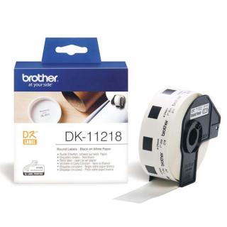 Brother DK-11218 papírové štítky 24mm, bílá, 1000 ks