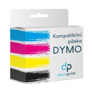 DYMO 45806, S0720860, 19mm, 7m, černý tisk/modrý podklad, D1 - kompatibilní páska