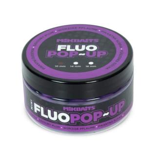 Mini Plovoucí fluo boilie 100ml - Pikantní švestka 10mm