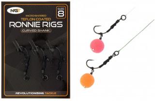 NGT Montáž Ronnie Rig & Teflon Hooks, vel.8