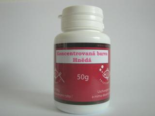 Prášková barva hnědá 50g