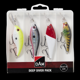 Sada woblerů Deep Diver Pack Inc.box 6,5-7,5cm