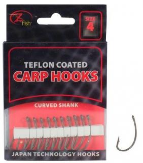 ZFISH Teflonové háčky Curved Shank vel.4