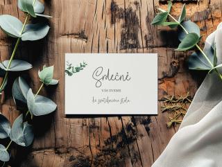Pozvánka ke svatebnímu stolu Papír: Kávový