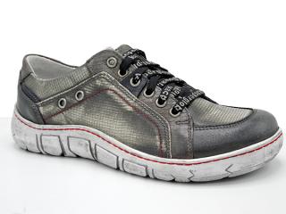 Dámské boty Kacper 2-1166 šedá (Maximálně pohodlné polobotky z nejlepší přírodní kůže. Investice do této obuvi se jistě vyplatí, vydrží neskutečně dlouho.)