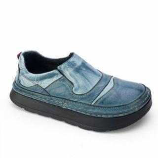 Dámské boty Lesta L2584 modrá (Zdravotní obuv z kvalitní kůže na vyšší podrážce.)