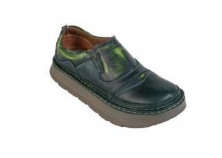 Dámské boty Lesta L2584 zelená (Zdravotní obuv z kvalitní kůže na vyšší podrážce.)