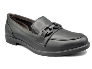 Dámské mokasíny černé, Jana 8-24261 (černé mokasíny Jana Vegan Shoes)