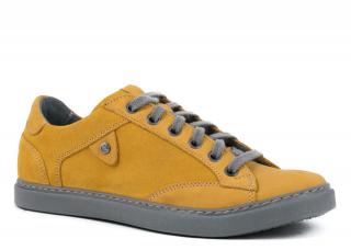 Dámské nadměrné boty Nagaba N434 žlutá (nadměrné boty z pravé kůže)