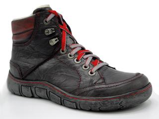 Dámské zimní boty Kacper K40153 šedá (Maximálně pohodlná zimní obuv z nejlepší přírodní kůže. Investice do této obuvi se jistě vyplatí, vydrží neskutečně dlouho.)