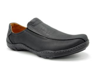 Pánské boty Thomas T505 černá (Pánské prozouvací polobotky / mokasíny)