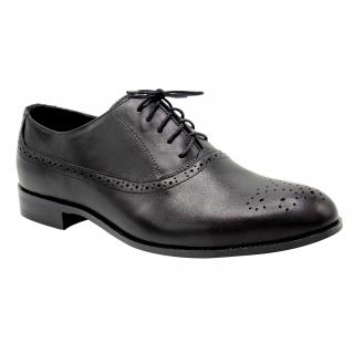 Pánské společenské boty Klondike K333459 černá (pánské společenské boty z pravé lícové kůže)
