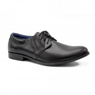 Pánské společenské boty SM44 černá (pánská společenská obuv z pravé lícové kůže)