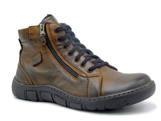 Pánské zimní boty Kacper K31288 hnědá (jen velikost 41 a 43)