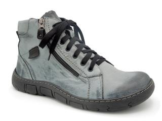 Pánské zimní boty Kacper K31288 šedomodrá