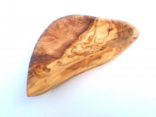 Servírovací miska ve tvaru srdce z olivového dřeva 17cm (Servírovací miska ve tvaru srdce z olivového dřeva 17cm)