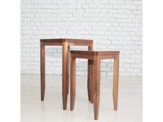 Lafurni Odkládací stolek Thomson I Ořech americký, 24 x 24, výška 40 cm