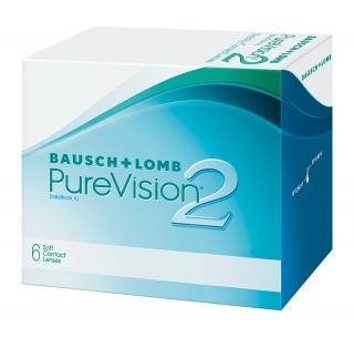 Bausch &amp Lomb PureVision 2 HD 6 cocek -2,00
