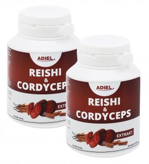 ADIEL Reishi &Cordyceps 90 kapslí 2 balení: 2x90 kapslí