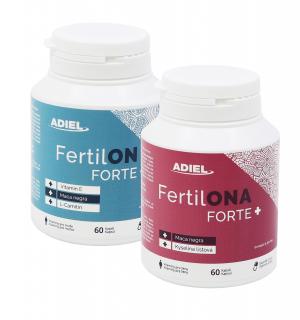 ADIEL vitamíny FertilONA + FertilON 120 kapslí (sada na 1 měsíc)