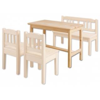 AD242 dřevěný dětský stůl masiv borovice Drewmax  (Kvalitní nábytek z borovicového masivu)