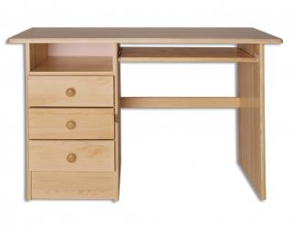 BR103 dřevěný psací stůl z masivní borovice Drewmax  (Kvalitní nábytek z borovicového masivu)