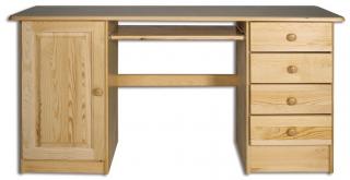BR115 dřevěný psací stůl z masivní borovice Drewmax  (Kvalitní nábytek z borovicového masivu)