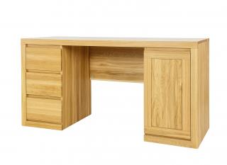 BR302 dřevěný psací stůl z dubu Drewmax (Kvalitní nábytek z dubového masivu)