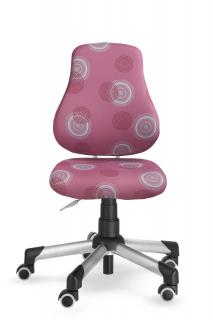 Dětská rostoucí židle Actikid A2 2428 090 kruhy růžové (Výškově i hloubkově stavitelná židle Mayer)